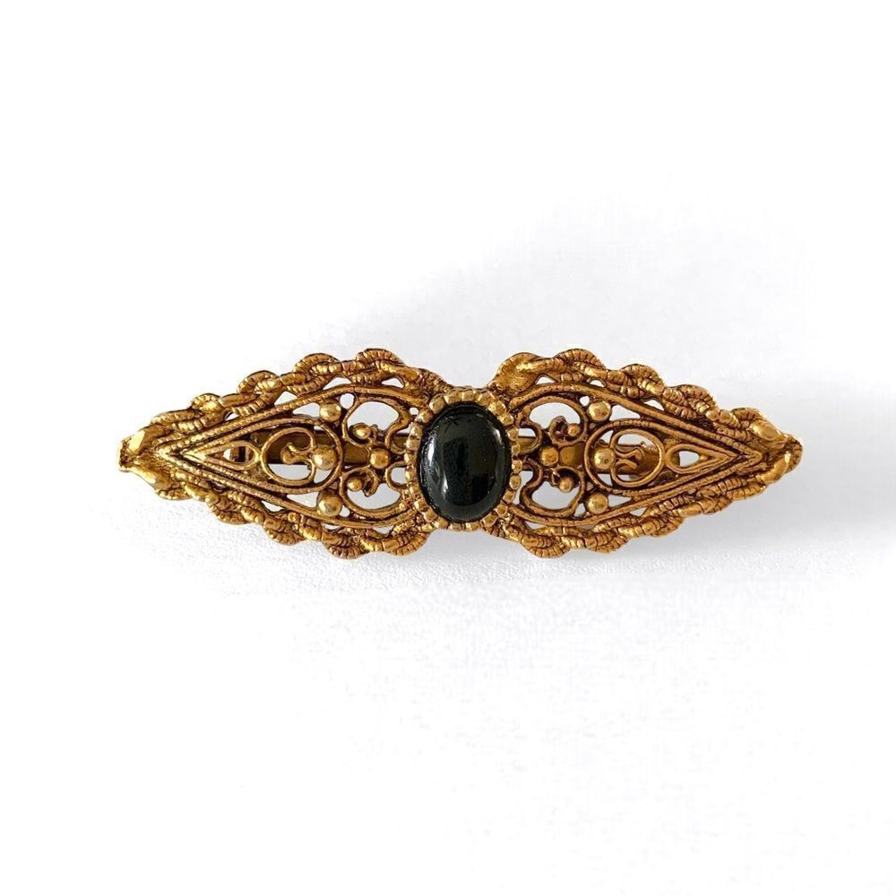 Vintage Victorian Gold Bar Brooch